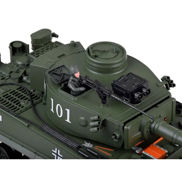 1:18 RC Tiger harckocsi BB lövedékkel, LED fénnyel, hanggal, 45 cm