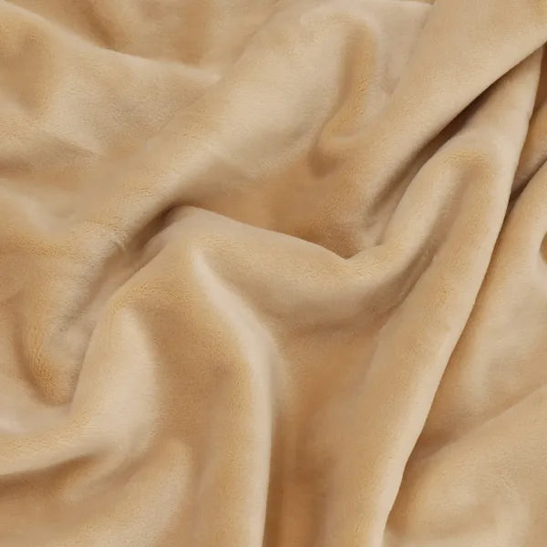Univerzális bársony-spandex székhuzat, bézs, 38–52×45–70 cm