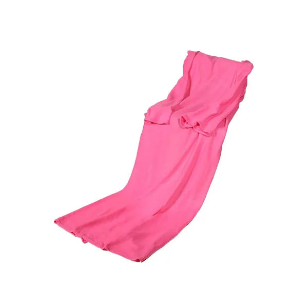 Pihe-puha polár takaró ujjakkal, XXL (138×180 cm), rózsaszín