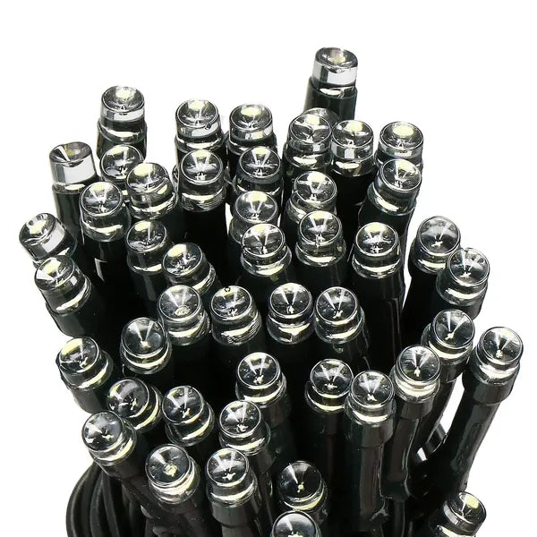 Springos napelemes LED fényfüzér, 100 hideg fehér LED, 12 m, IP44