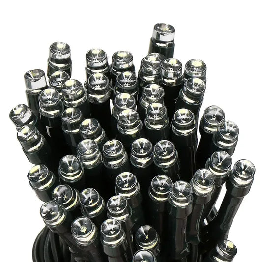 Springos napelemes LED fényfüzér, 100 hideg fehér LED, 12 m, IP44