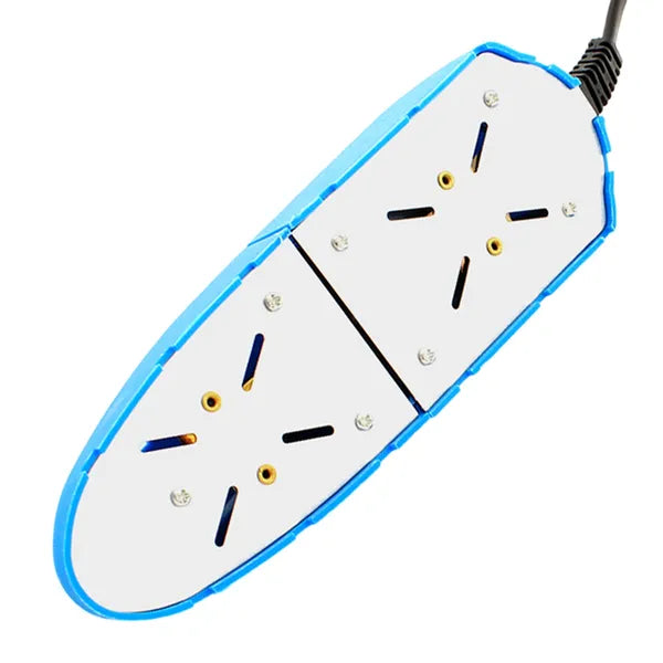 Elektromos cipőszárító, kék, univerzális méret, 12 W