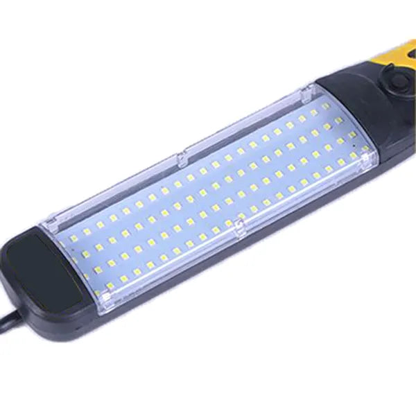 Műhelylámpa 100 LED-del, 8 m tápkábellel, mágneses forgó akasztóval