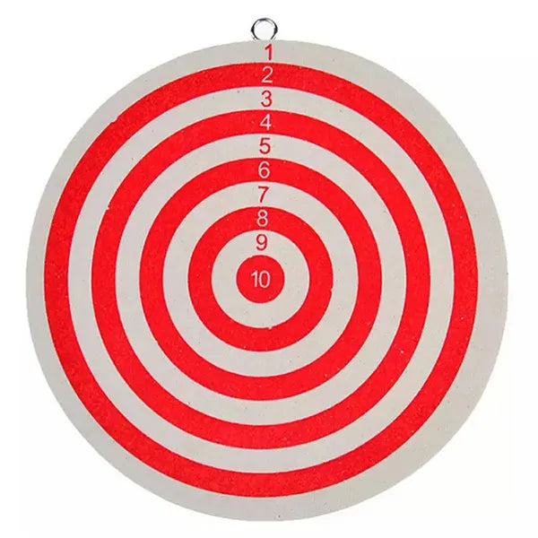 Kétszeres játékfelületű dartstábla 30 cm-es, 3 acél hegyű nyíllal
