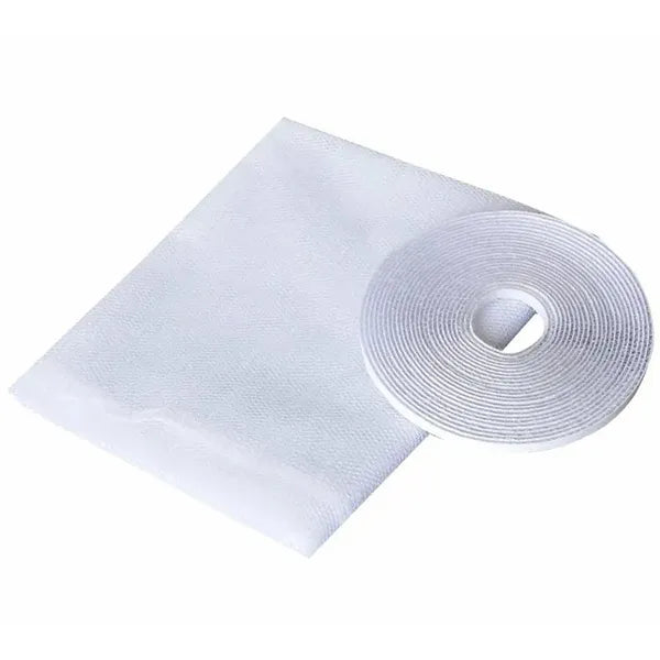 2 részes ajtó szúnyogháló, fehér, 2×60×200 cm, öntapadós tépőzár