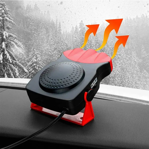 Autós PTC termoventilátor, 12 V, 150 W, fűtés/hűtés, túlmelegedés-védelem