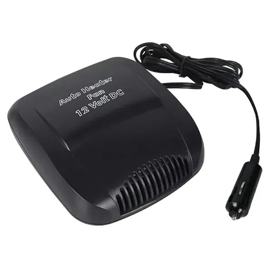 Autós PTC hőlégfúvó 12V, 150W, fűtés/hűtés, szivargyújtós, fekete
