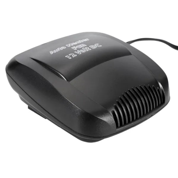 Autós PTC hőlégfúvó 12V, 150W, fűtés/hűtés, szivargyújtós, fekete