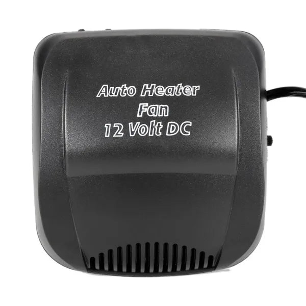 Autós PTC hőlégfúvó 12V, 150W, fűtés/hűtés, szivargyújtós, fekete