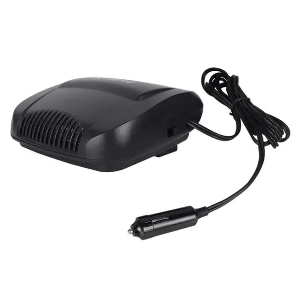 Autós PTC hőlégfúvó 12V, 150W, fűtés/hűtés, szivargyújtós, fekete