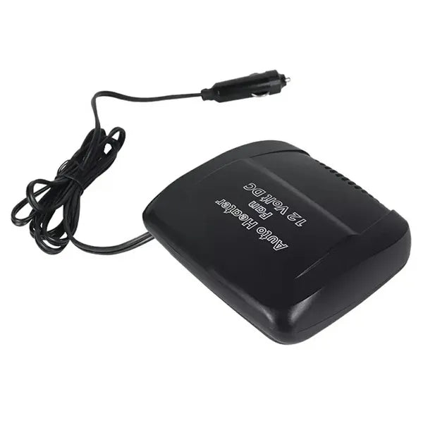 Autós PTC hőlégfúvó 12V, 150W, fűtés/hűtés, szivargyújtós, fekete