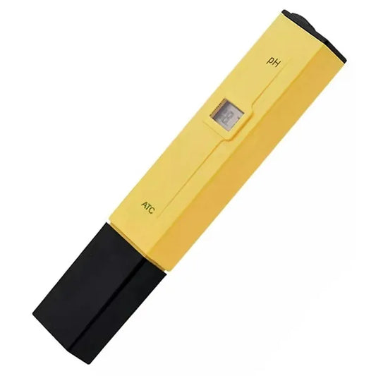 Víz ph mérő készülék LCD kijelzővel, ATC funkcióval (0,0 - 14,0 pH), sárga-fekete