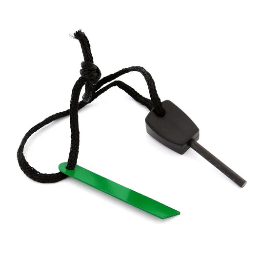 Kétmagú magnézium tűzgyújtó rúd 3000 °C szikrával, zsinórral (6,7 cm)