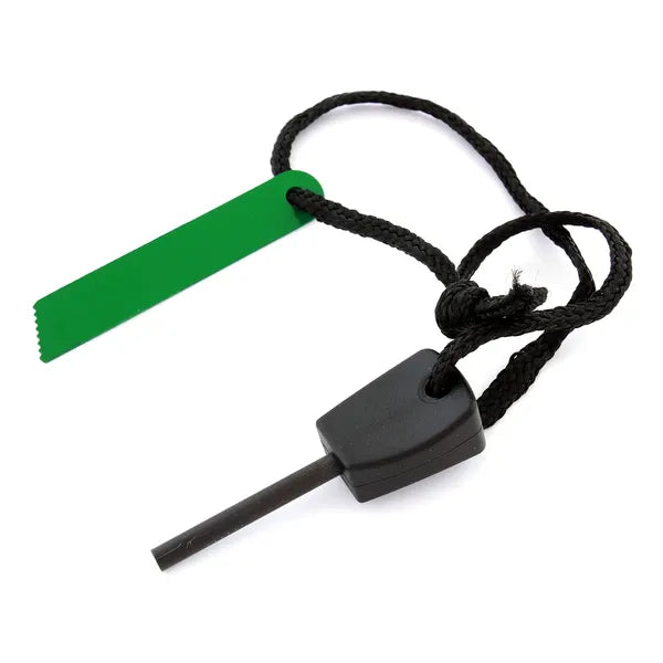 Kétmagú magnézium tűzgyújtó rúd 3000 °C szikrával, zsinórral (6,7 cm)
