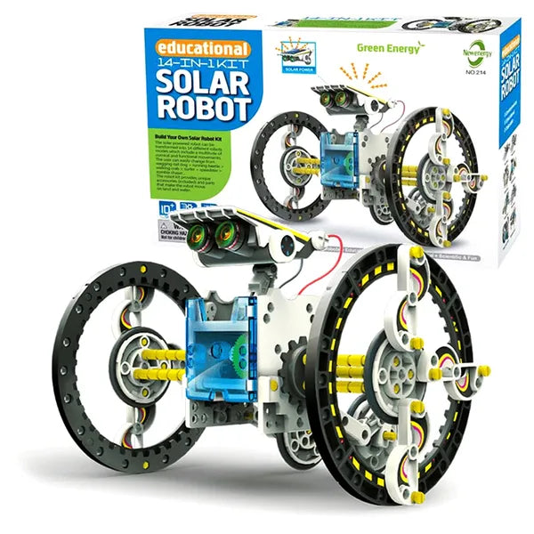 14 az 1-ben napelemes robot építőkészlet gyerekeknek, 10+ év, STEM oktató