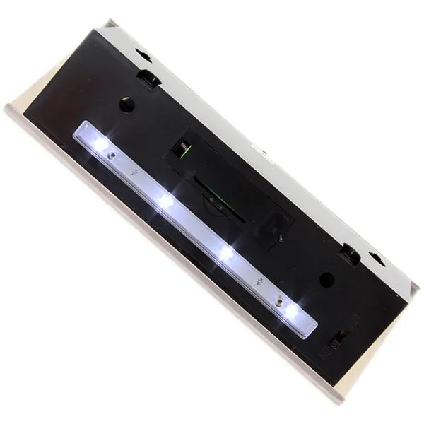 Solar LED-es házszámtábla rozsdamentes acél 169×131 mm
