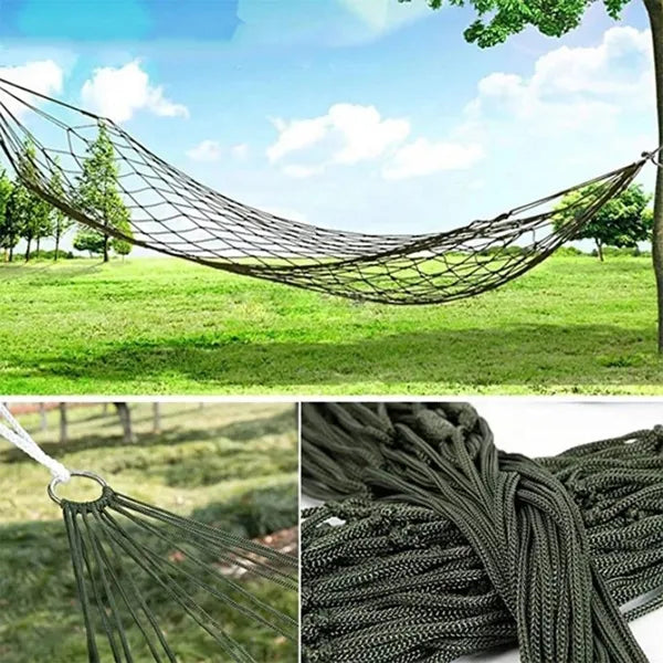 Zsinóros kerti függőágy, nylon, 200x80 cm, 100 kg teherbírás