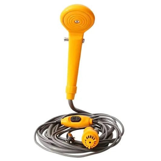Hordozható 12V kemping zuhany 60 W pumpával, 3,5 l/perc, 5 l tartály