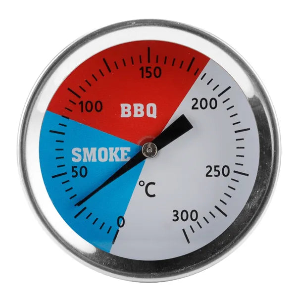 Analóg szondás grill- és füstölő hőmérő, 0–300 °C, M8 rögzítés