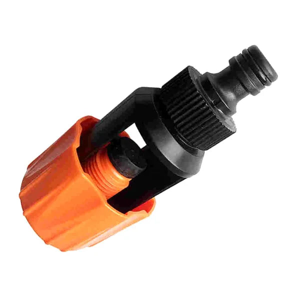 Csapadapter kerti tömlőhöz, 1/2''-3/4'', max 43 mm, fekete/narancs