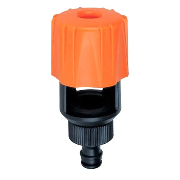 Csapadapter kerti tömlőhöz, 1/2''-3/4'', max 43 mm, fekete/narancs