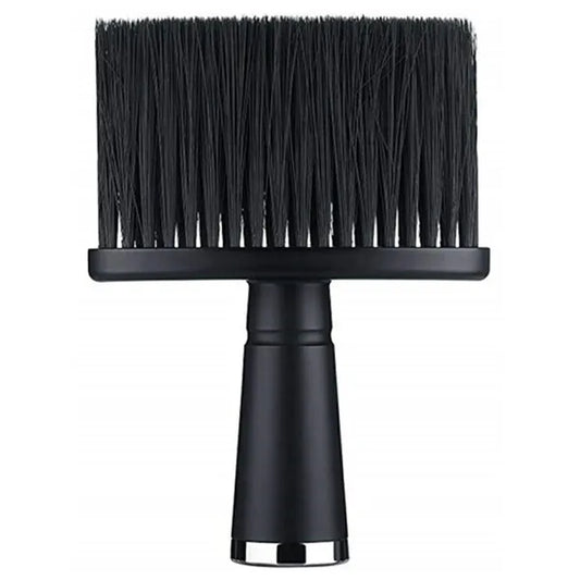 Fodrász nyaktisztító kefe nylon sörtével, 14 cm, fekete