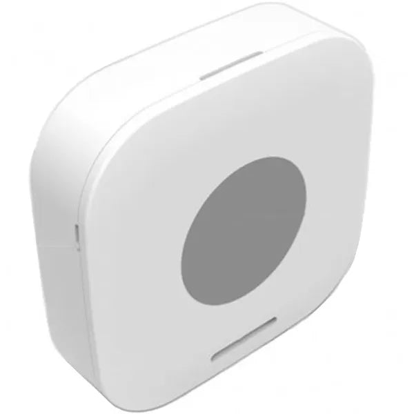 Fehér szobai LCD hőmérő-higrométer komfortjelzővel, CR2032
