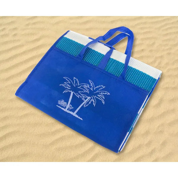 Vízhatlan zöld strandmatrac felfújható párnával 175×90 cm 300 g