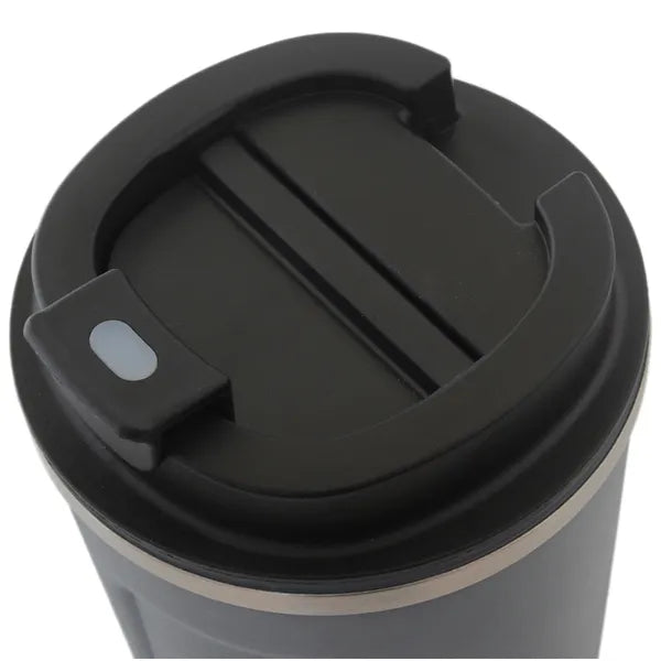 Termo pohár csúszásgátló bevonattal, ergonomikus markolattal, rozsdamentes acél, 510 ml, kék
