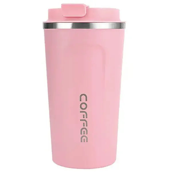Lcd kijelzős termikus bögre - rózsaszín, 510 ml