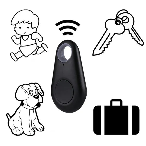 Bluetooth 4.0 kulcskereső lokátor, fekete - iOS/Android, 10 m, CR2032
