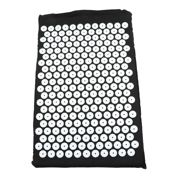 Akupresszúrás matrac szett, fekete, 60x40 cm, 7800 tüske + párna + táska
