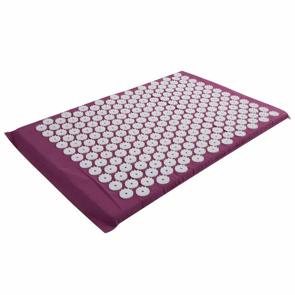 Akupresszúrás szett, lila: matrac 60×40×2 cm + párna, 7800 tüske