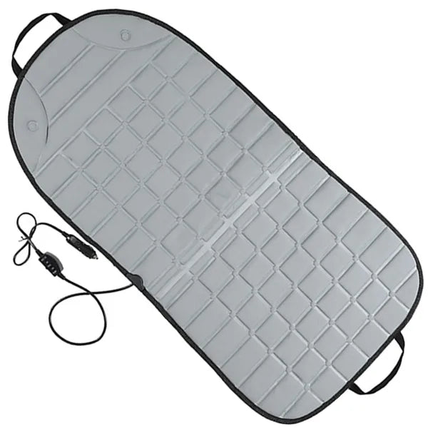 Autós fűthető ülésbetét 12V, 2 fokozat, szürke – 97×48 cm