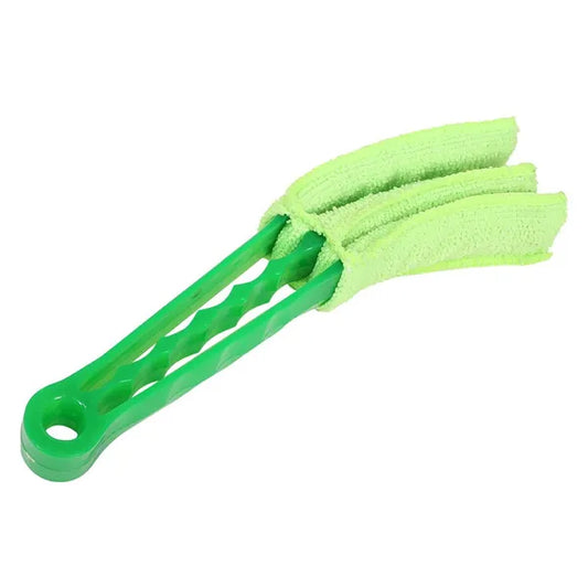 3 fejes mikroszálas reluxa- és szellőzőtisztító kefe, 20,5 cm, zöld