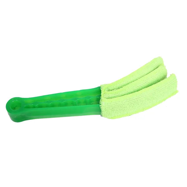 3 fejes mikroszálas reluxa- és szellőzőtisztító kefe, 20,5 cm, zöld