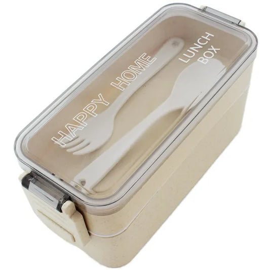Kétrekeszes mikrózható ételhordó doboz 750 ml, beige műanyag