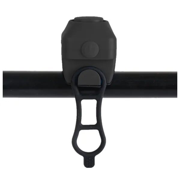 Elektromos kerékpárcsengő, vezeték nélküli, 5 hang, fekete, 22 mm