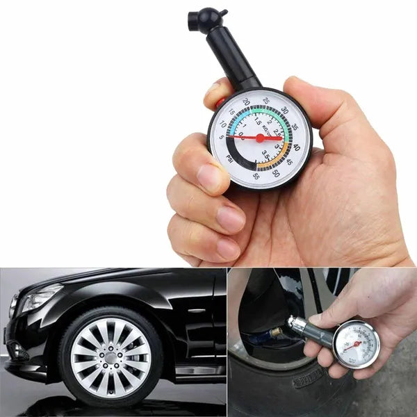 Analóg abroncsnyomás-mérő 0–55 PSI (0–3,5 bar), kompakt