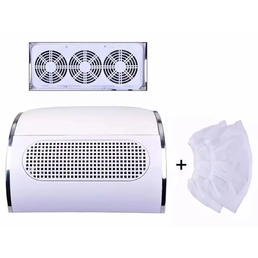 AG626A manikűr porelszívó, 3 ventilátorral, fehér, asztali