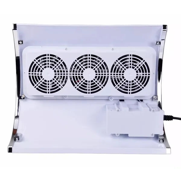 AG626A manikűr porelszívó, 3 ventilátorral, fehér, asztali