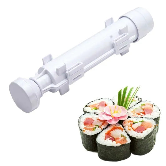 Otthoni sushi roller, PP műanyag, mosogatógépben mosható, 29,4×6,4 cm, fehér