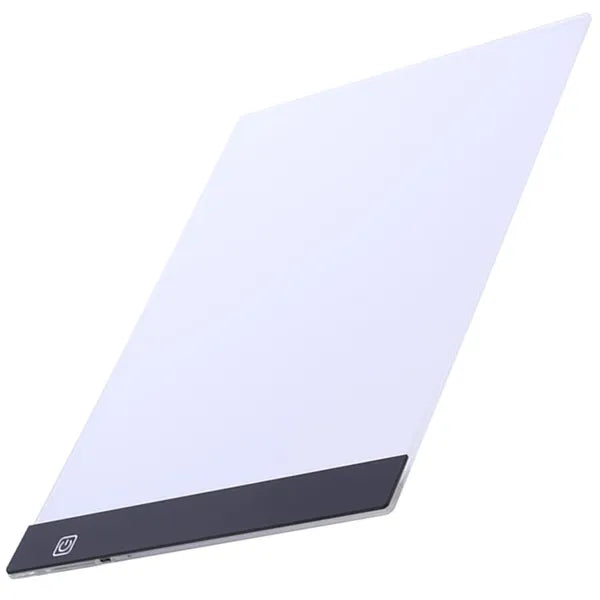 A4 LED rajztábla, 3 fokozatú fényerő, USB, ultravékony 5 mm akril