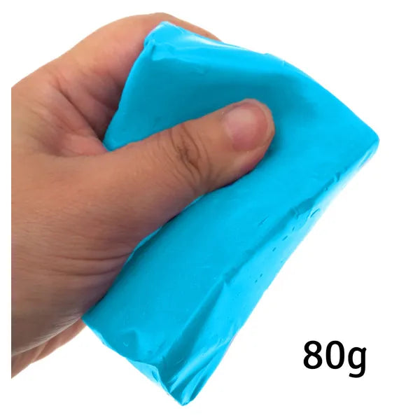 Autólakk-tisztító gyurma 80 g, kék – üveghez is