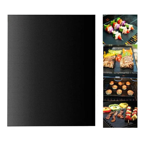 Teflon grill sütőlap szett 3 db, 33×40 cm, tapadásmentes, fekete