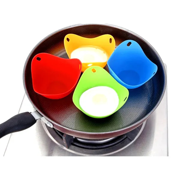 4 darabos szilikon tojásfőző forma készlet, Ø10 cm, -60–240 °C
