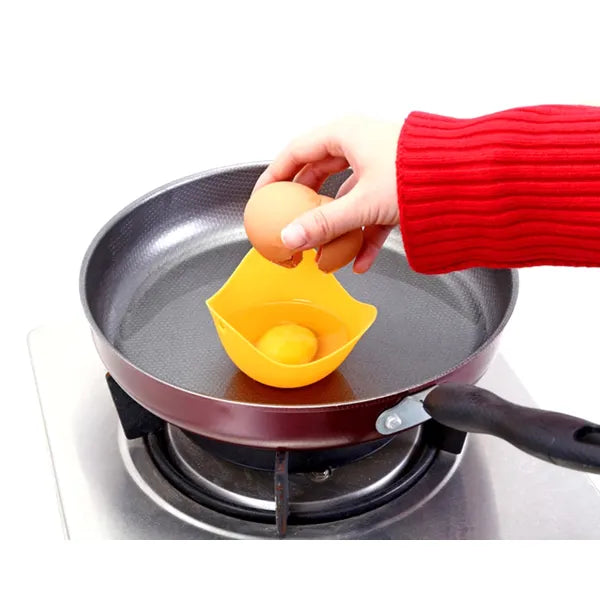4 db élelmiszeripari szilikon tojásfőző forma, gőzöléshez, 10 cm