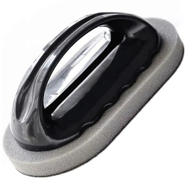 Ergonomikus edényszivacs fogantyúval, 14×8×1,2 cm, fekete/szürke