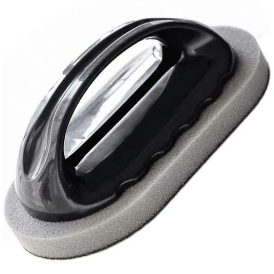 Ergonomikus edényszivacs fogantyúval, 14×8×1,2 cm, fekete/szürke
