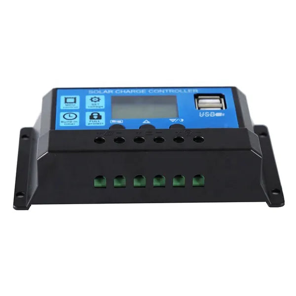 Napelemes töltésszabályozó pwm lcd 12/24v 30a